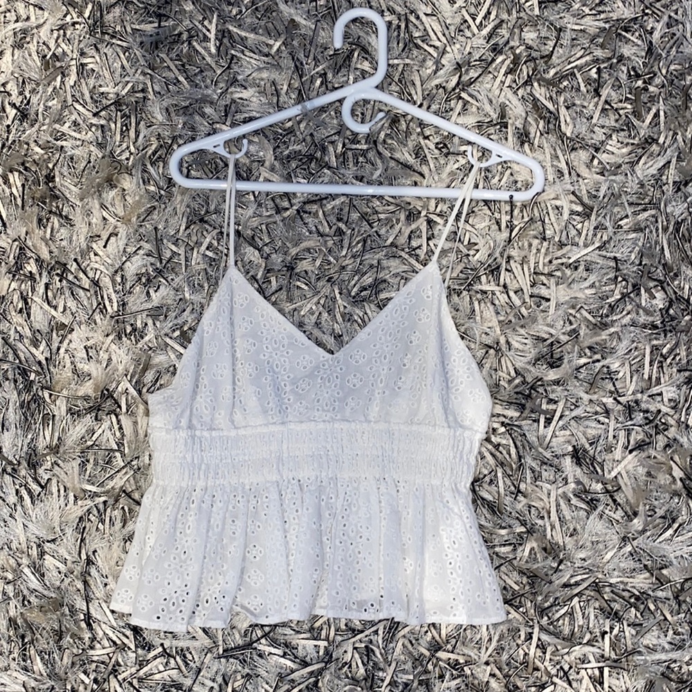 Lace V-neck top